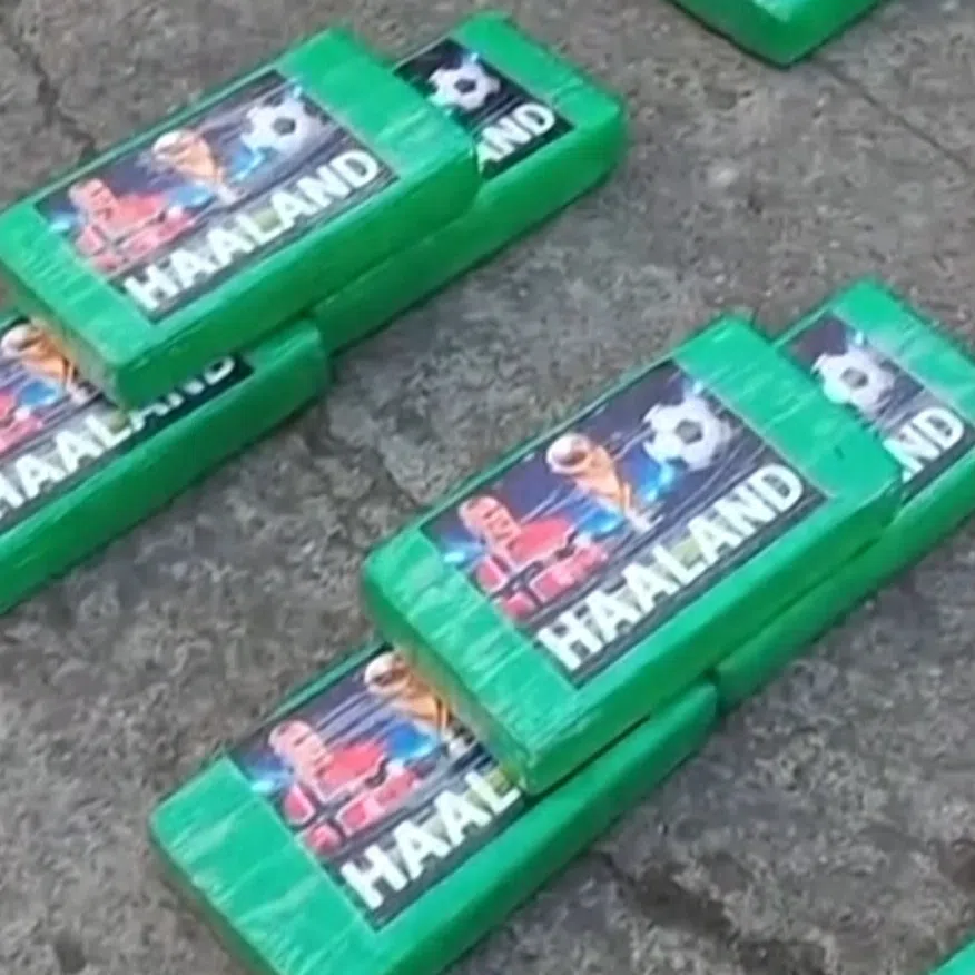 Images of Erling Haaland were found on a 369kg cocaine shipment seized by Ecuador police.