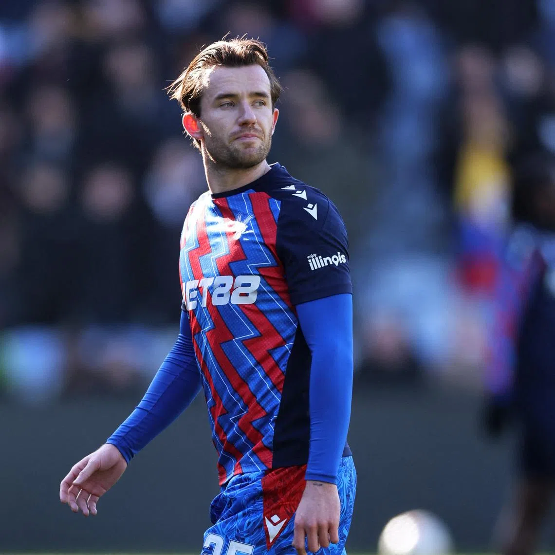 FILE PHOTO: Soccer Football - FA Cup - Fifth Round - Crystal Palace v Millwall - Selhurst Park, London, Britain - March 1, 2025 Crystal Palace's Ben Chilwell during the warm up before the match REUTERS/David Klein/File Photo