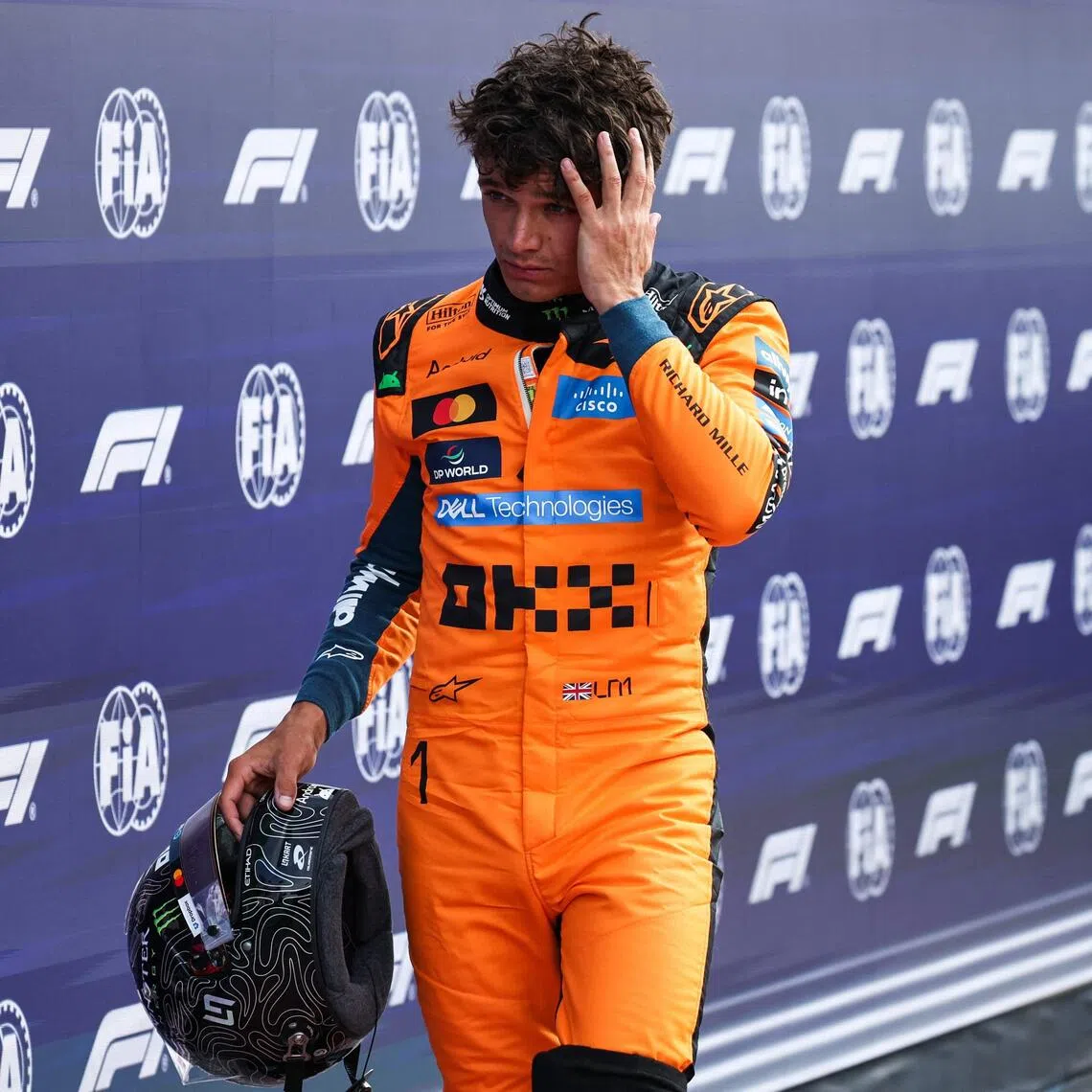 McLaren’s Lando Norris is starting the second half of the F1 season in fifth position overall and a mighty 91 points behind championship leader Kimi Antonelli of Mercedes.