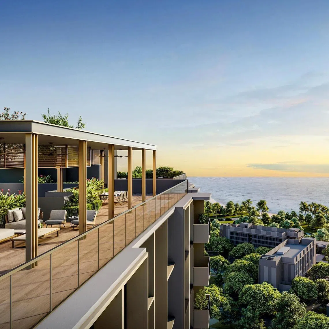 Situated next to Downtown East in Pasir Ris, Coastal Cabana is jointly developed by Qingjian Realty, Forsea Holdings, ZACD Group and Jianan Capital.  