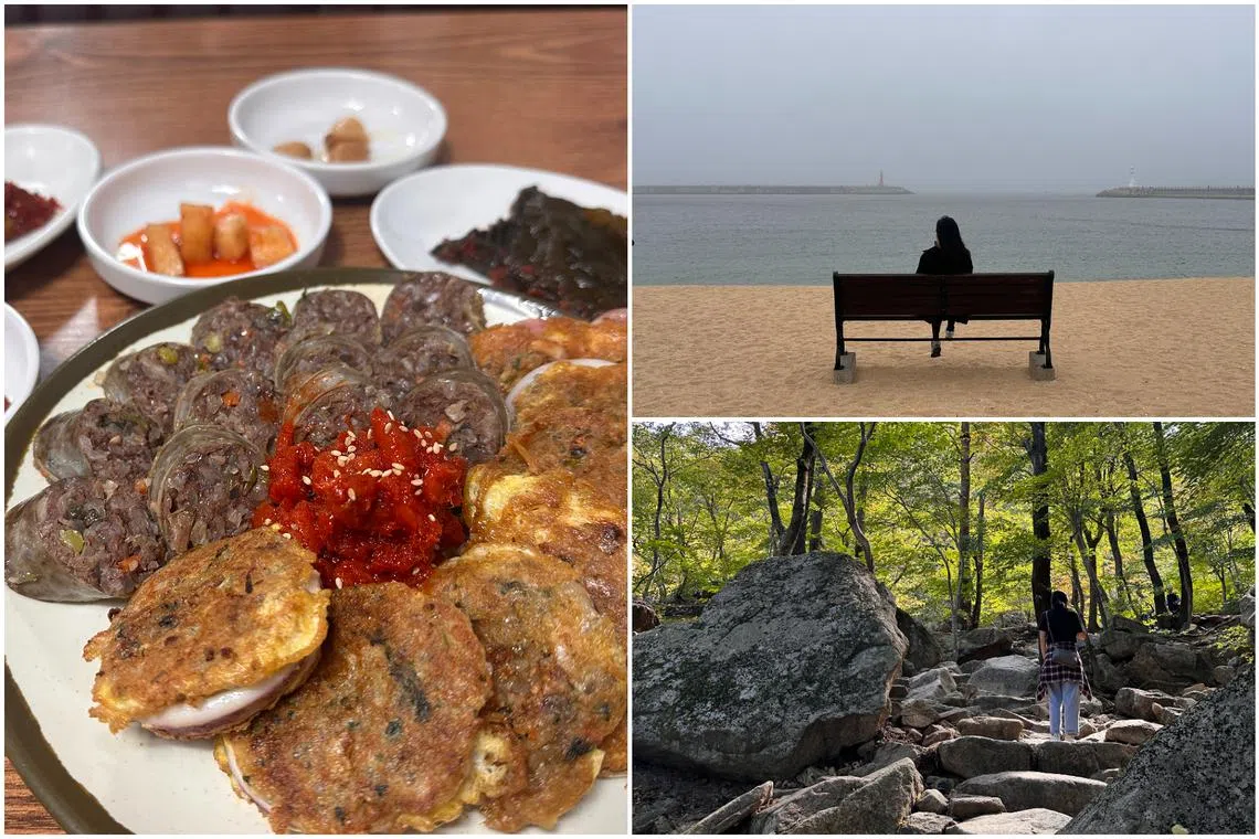 Sokcho is known for its delicious seafood, laid-back beaches and hiking trails at the nearby Seoraksan National Park.