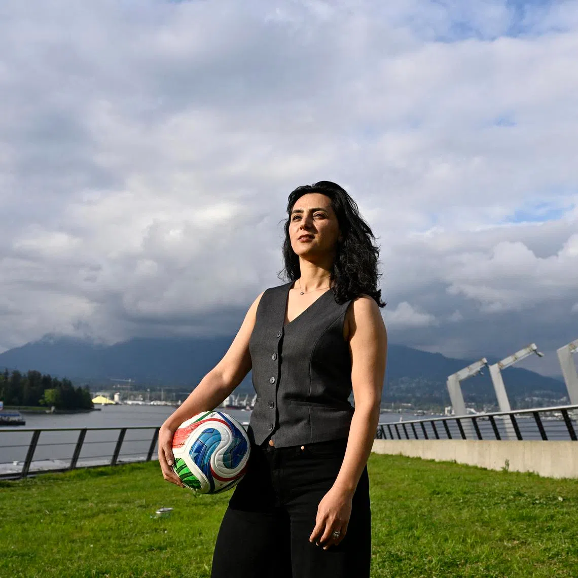 Soccer Football - 36th AFC Annual Congress - Vancouver Convention Centre, Vancouver, Canada - April 28, 2026 Khalida Popal, founder of the Afghanistan women's national soccer team, poses during the congress REUTERS/Jennifer Gauthier
