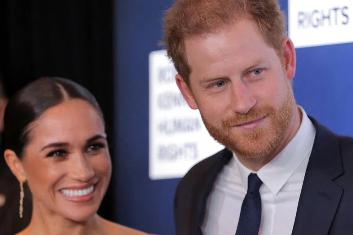Britain's Prince Harry, Duke of Sussex, Meghan, Duchess of Sussex attend the 2022 Robert F. Kennedy Human Rights Ripple of Hope Award Gala in New York City, U.S., December 6, 2022. REUTERS/Andrew Kelly/File photo