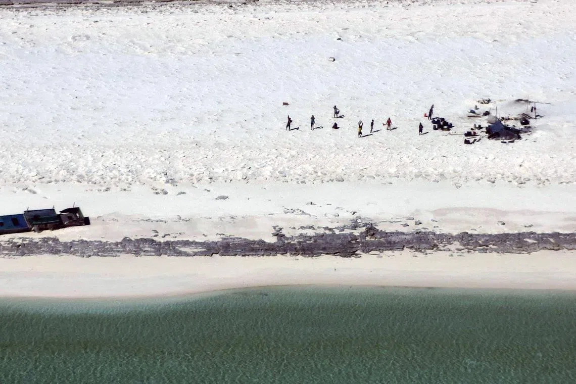 The Indonesian fishermen who were shipwrecked on Bedwell Island off Australia's west coast for six days without food or supplies.