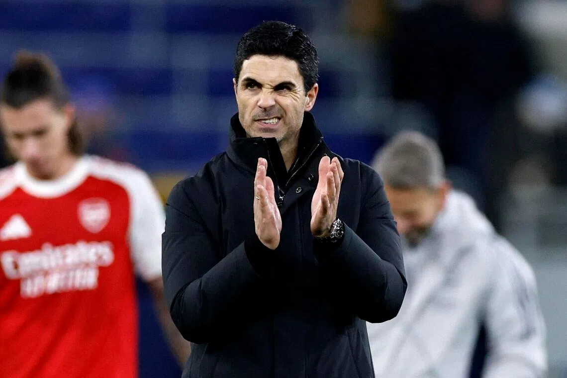 With his team at the top of the Premier League, Arsenal manager Mikel Arteta will next turn his attention to the League Cup quarter-final clash against Crystal Palace.