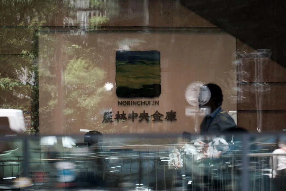 Norinchukin Bank is facing 1.5 trillion yen in losses after piling nto US and European sovereign bonds on the expectation that falling rates would spark a debt rally.