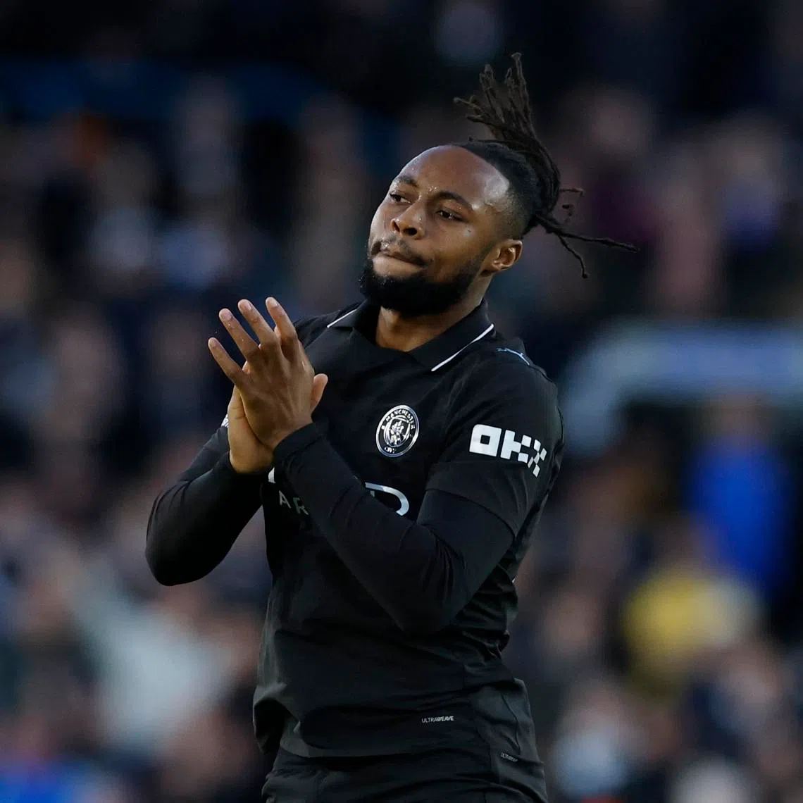 Soccer Football - Premier League - Leeds United v Manchester City - Elland Road, Leeds, Britain - February 28, 2026 Manchester City's Antoine Semenyo before the match Action Images via Reuters/Jason Cairnduff