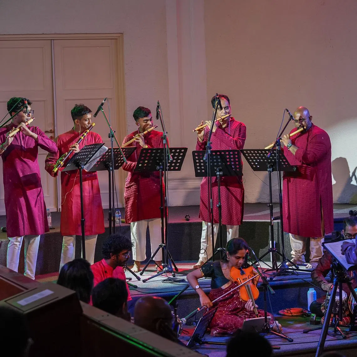 The Vamshika Quintet presented a programme showcasing the breadth and depth of Indian bamboo flutes, the bansuri and venu, on Jan 18.  