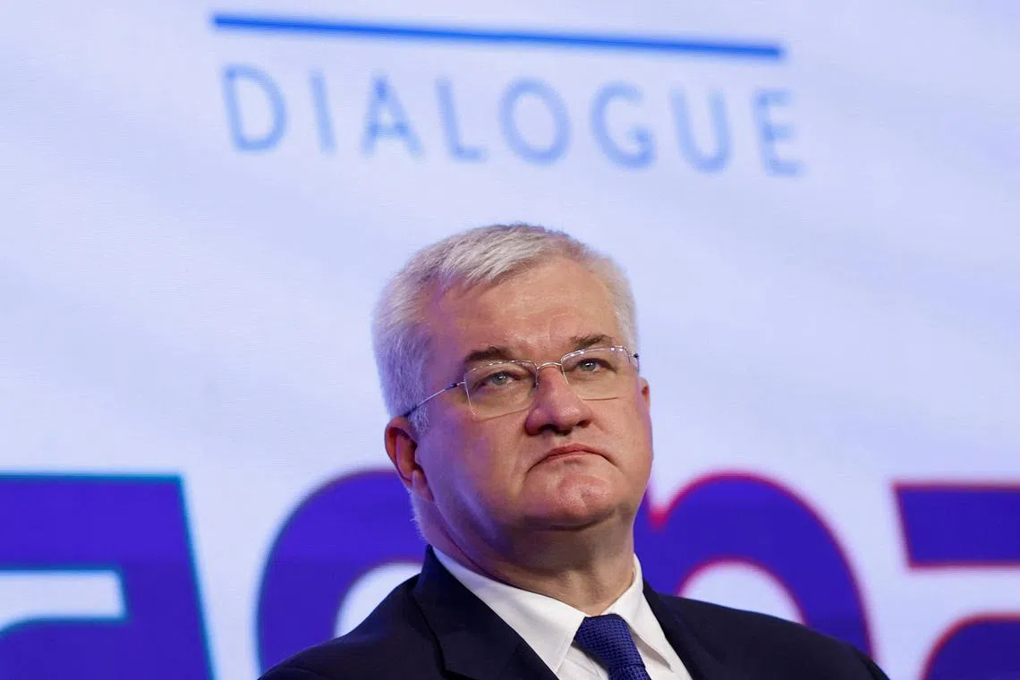 Ukrainian Foreign Minister Andrii Sybiha attends Raisina Dialogue in New Delhi, India, March 18, 2025. REUTERS/Adnan Abidi