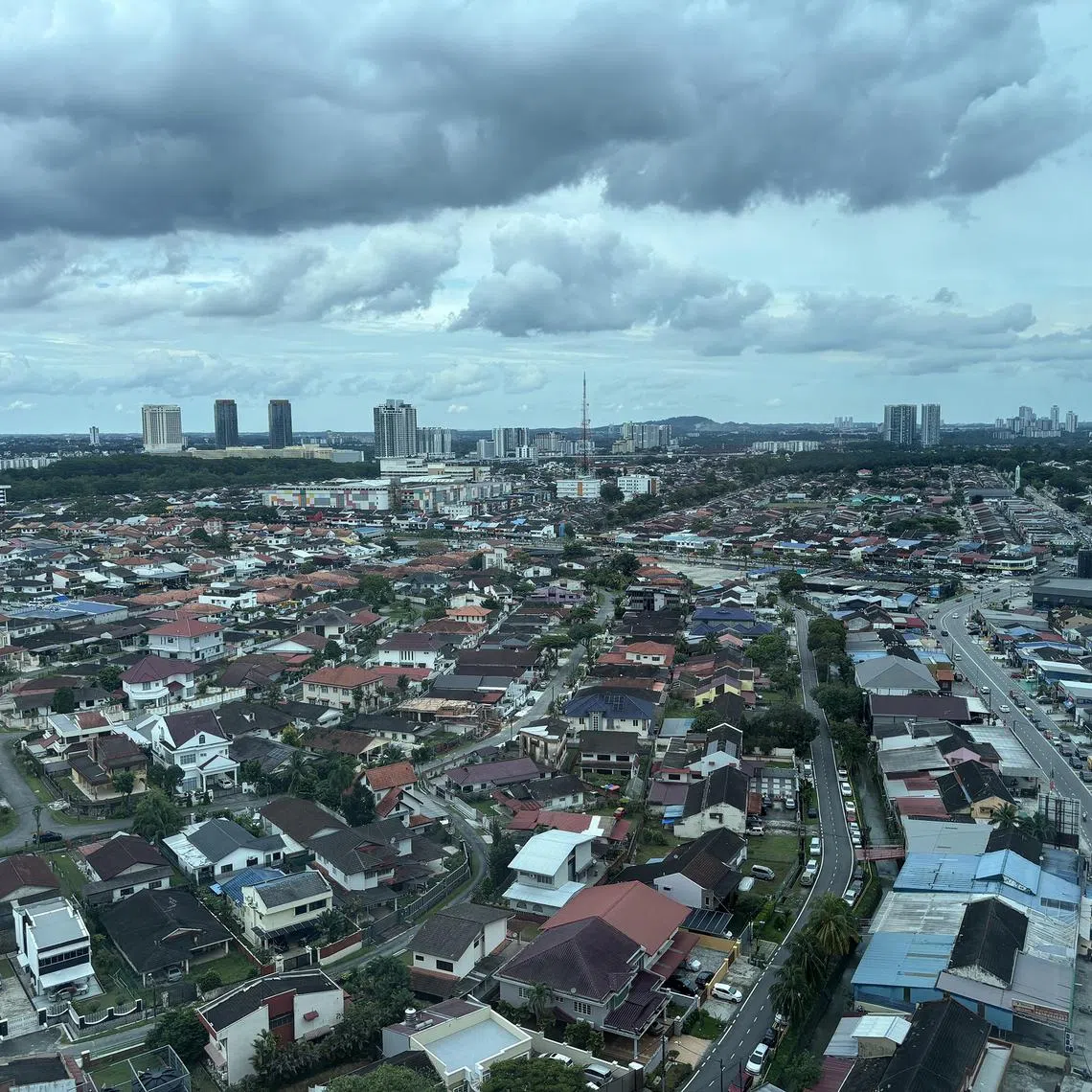 View from a 19th-floor room at Holiday Villa hotel in Johor Bahru.