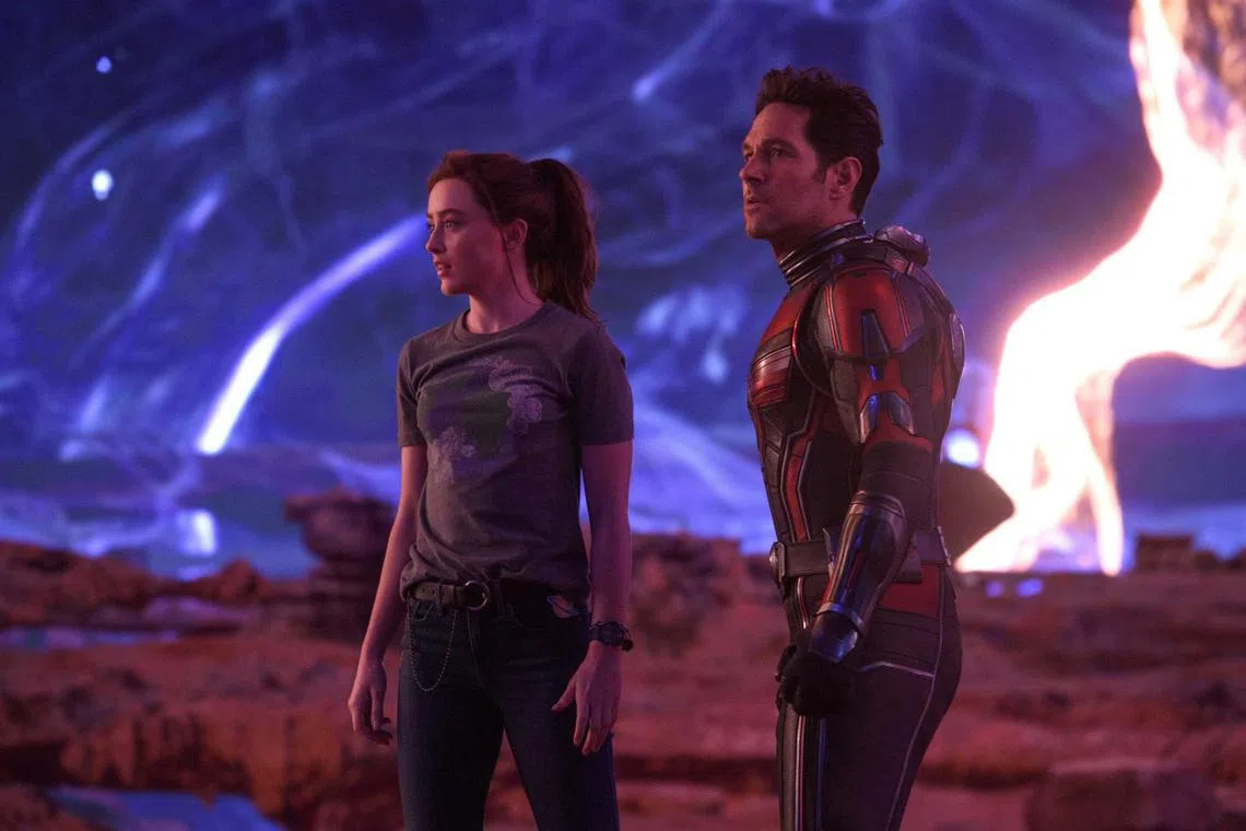 Kathryn Newton (left) and Paul Rudd in Ant-Man And The Wasp: Quantumania. The movie took in US$225 million globally.