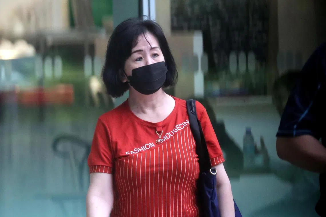 Seah Bee Leng, 60, pleaded guilty to two cheating charges and was sentenced to a year in jail. 