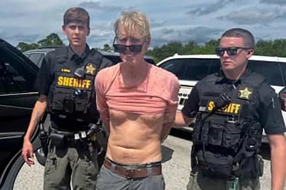 A handout photo showing Ryan Routh under arrest in Florida in September 2024.
