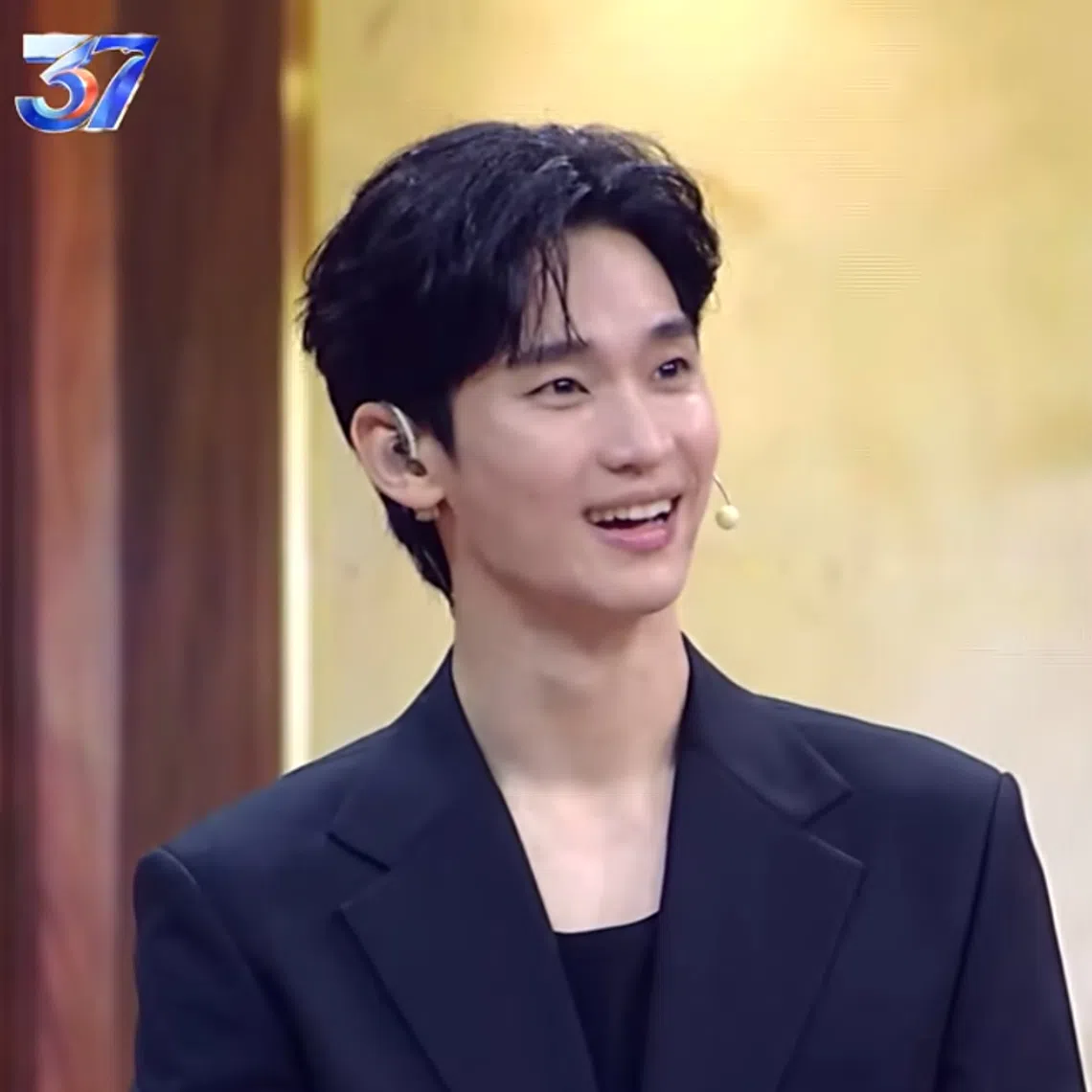 Kim Soo-hyun on the live broadcast Mahakarya RCTI 37, a programme celebrating the 37th anniversary of Indonesia’s RCTI network, on Aug 23.