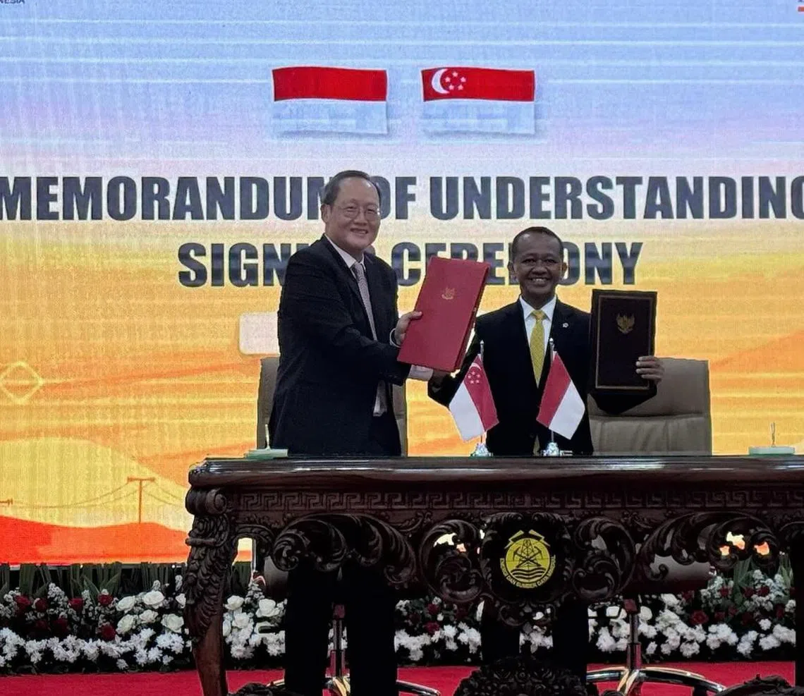 The MOUs were inked on June 13 during a visit to Jakarta by Singapore’s Minister-in-charge of Energy and Science and Technology, Dr Tan See Leng, and Indonesia’s Minister for Energy and Mineral Resources, Dr Bahlil Lahadalia.