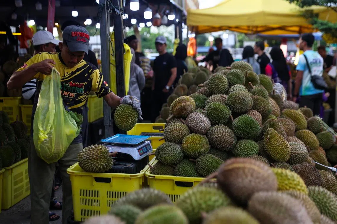 The police were unable to recover the stolen durians.