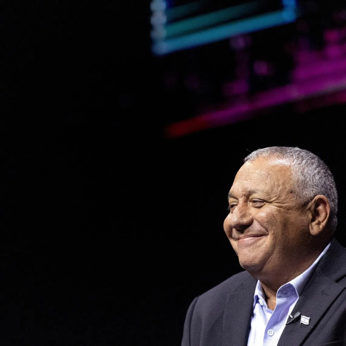 Former Israeli military chief Gadi Eisenkot, who is running for prime minister in the next Israeli elections, participates in a session at MUNI EXPO, a municipal conference, in Tel Aviv, Israel on June 24.
