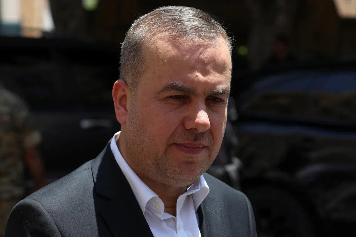 FILE PHOTO: Hezbollah lawmaker Hassan Fadlallah, leaves the parliament after they failed to elect a head of state to fill the vacant presidency, in downtown Beirut, Lebanon June 14, 2023. REUTERS/Mohamed Azakir/File Photo