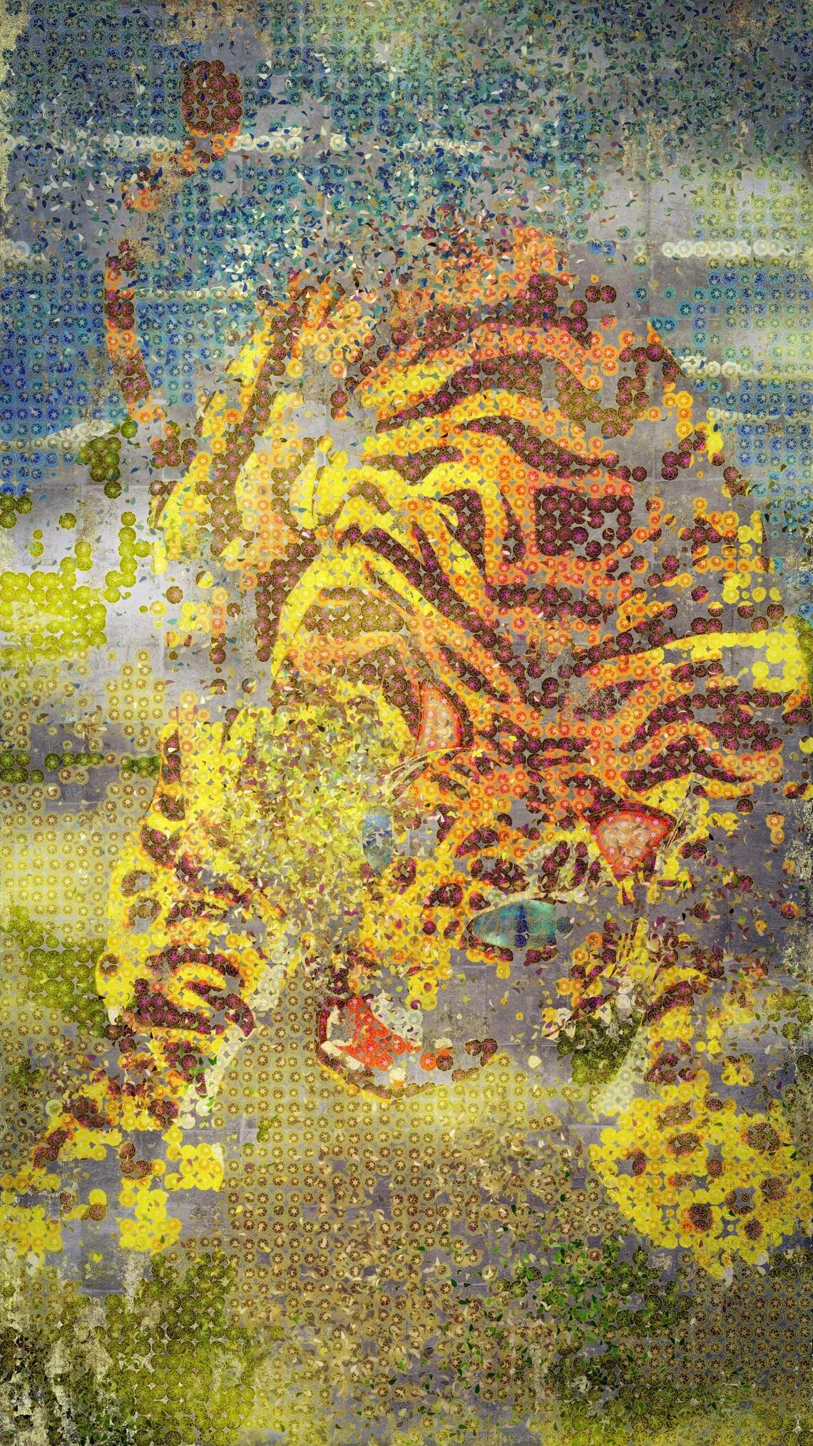 Chrysanthemum Tiger by teamLab will show at Supper House’s Infinite Existence exhibition.