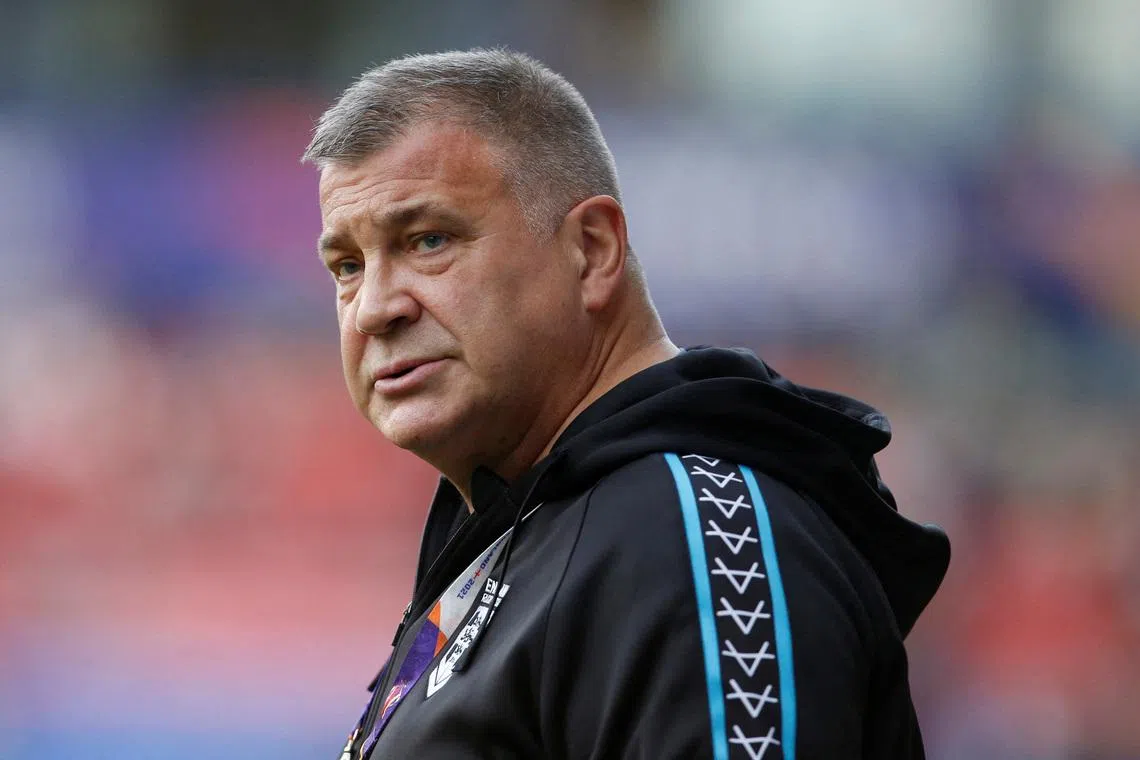 FILE PHOTO: Rugby League - World Cup - England v France - University of Bolton Stadium, Bolton, Britain - October 22, 2022 England head coach Shaun Wane before the game Action Images/Ed Sykes/File Photo
