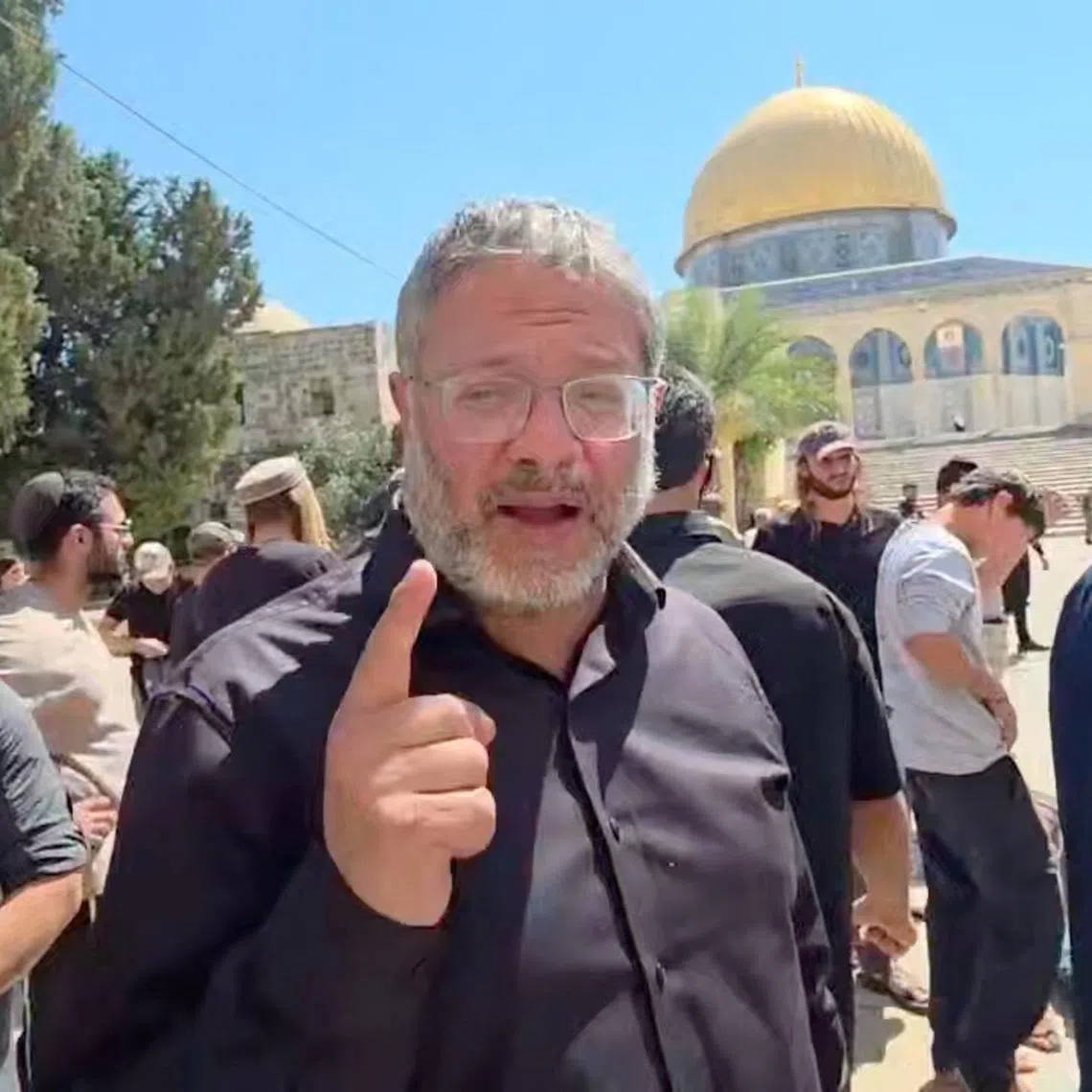 His visit drew condemnation from Jordan and Palestinian officials as it goes against a delicate, decades-old arrangement that Jews can visit but may not pray there.