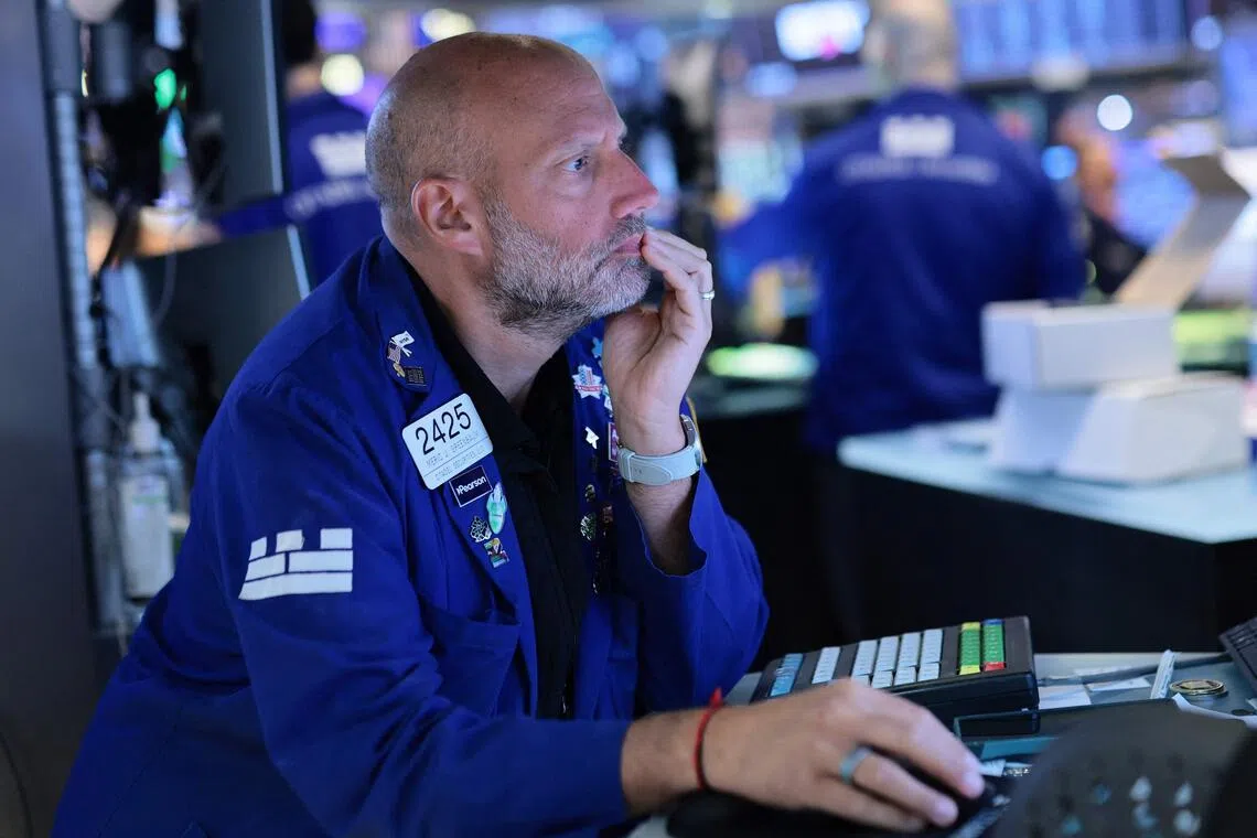 NEW YORK, NEW YORK - JULY 01: Traders work on the floor of the New York Stock Exchange during morning trading on July 01, 2026 in New York City. Stocks opened up with losses on the first day of trading in the month of July after the market had its best quarter since 2020.   Michael M. Santiago/Getty Images/AFP (Photo by Michael M. Santiago / GETTY IMAGES NORTH AMERICA / Getty Images via AFP)