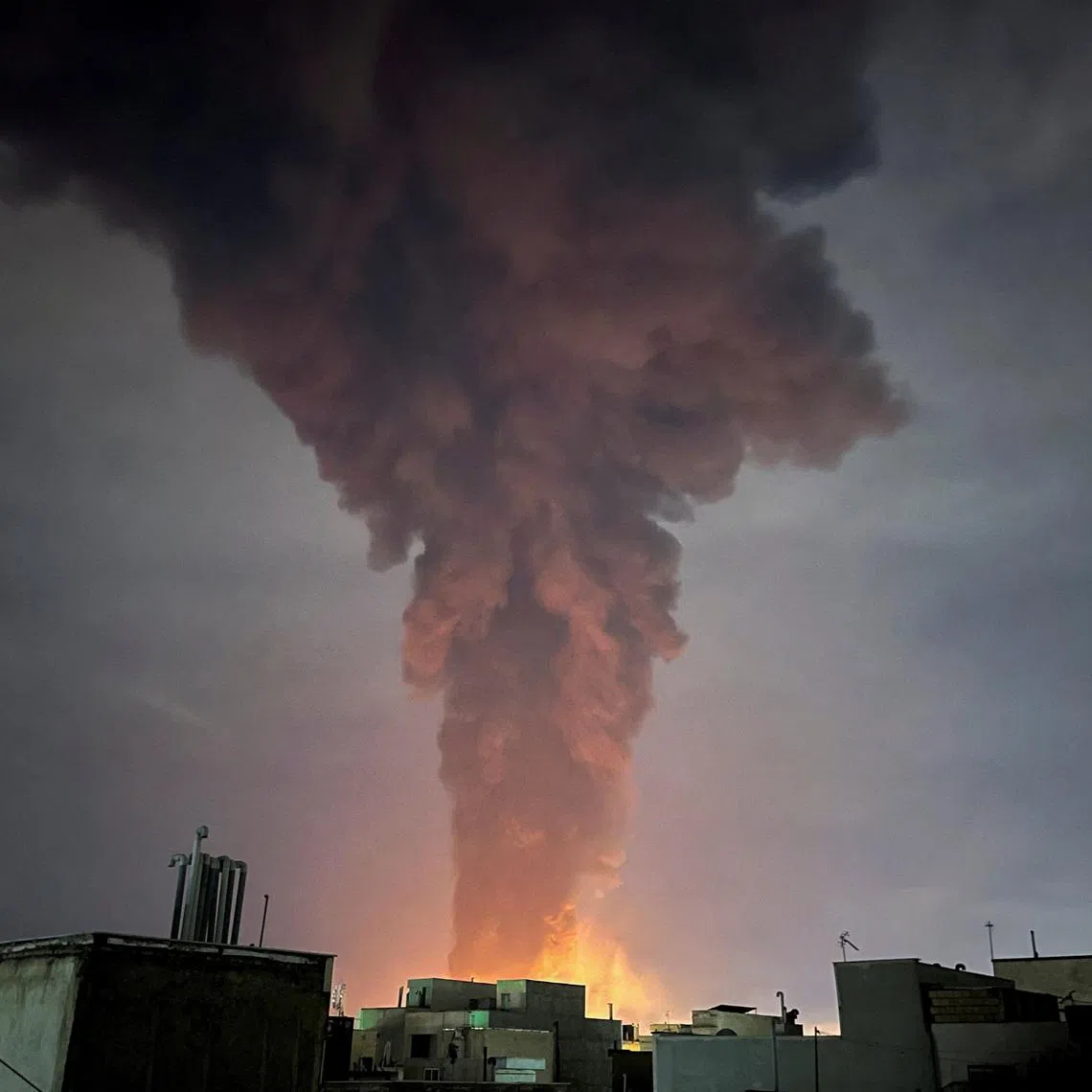 Smoke rises following an explosion, amid the U.S.-Israeli conflict with Iran, in Tehran, Iran, March 7, 2026. Picture taken with a mobile phone. Majid Asgaripour/WANA (West Asia News Agency) via REUTERS