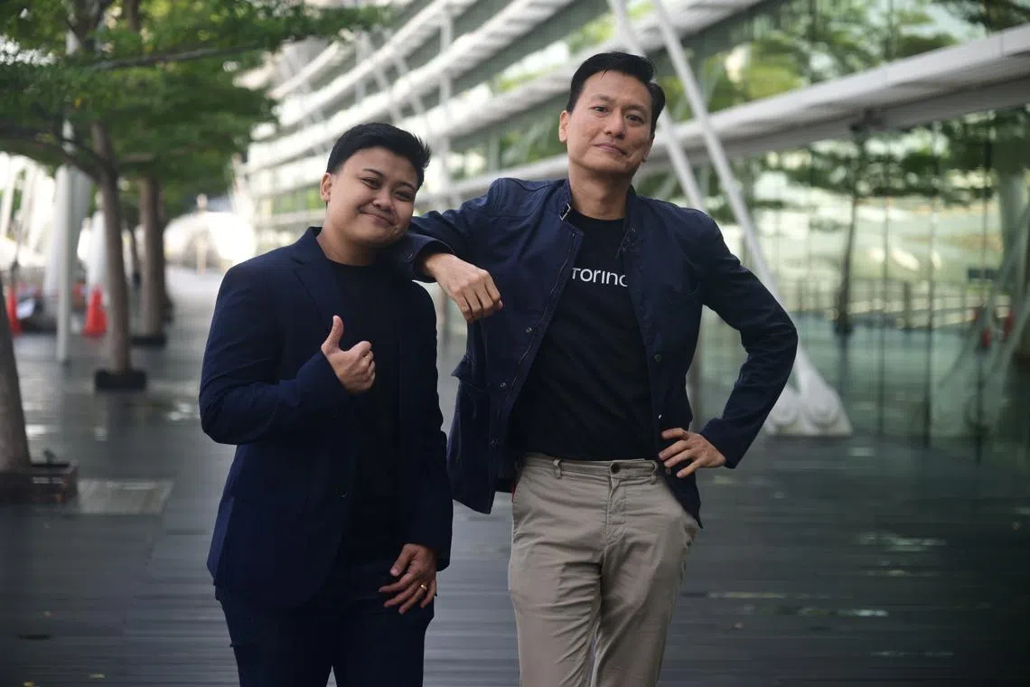 Ms Nadiatul Wahidah (left), program consultant at Training Vision Institute, with her mentor Mr Glenn Lim, chairman of Mentoring SG.