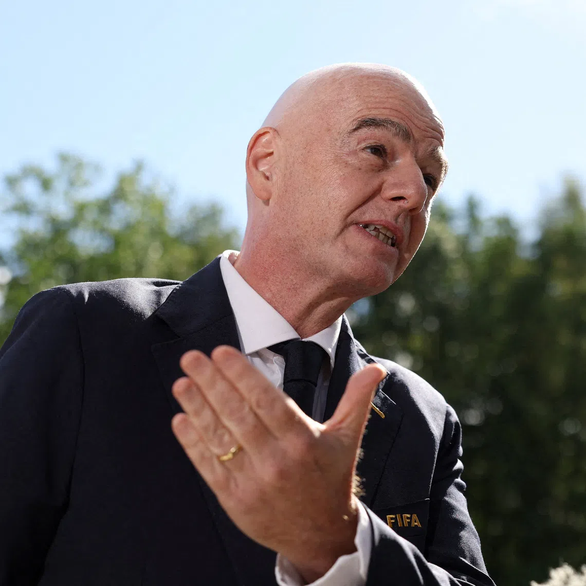 FILE PHOTO: Soccer Football - FIFA President Gianni Infantino arrives at the stadium before a FIFA Under-20 Women's World Cup match on September 5, 2026. REUTERS/Kacper Pempel/File Photo