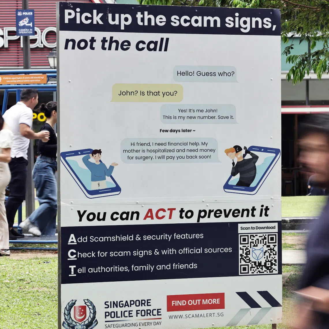 The enhanced penalties for scams and scam-related offences were introduced amid reports that showed Singapore has lost more than $3.4 billion to scams since 2019.