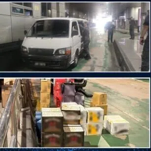 All seized items have been handed over to the Customs Department for further action.