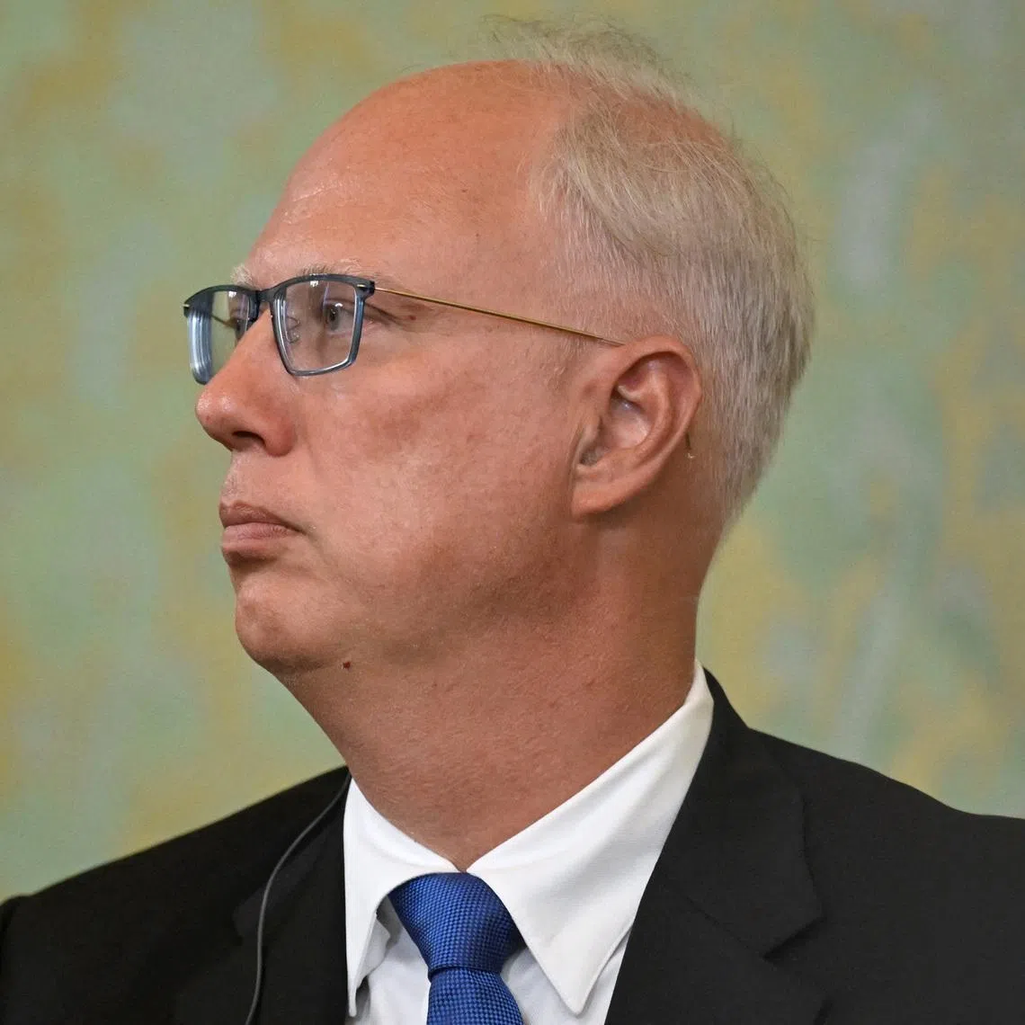 FILE PHOTO: Russia's top economic negotiator Kirill Dmitriev attends a meeting of Russian President Vladimir Putin with Emirati President Sheikh Mohamed bin Zayed Al Nahyan (both not pictured) at the Kremlin in Moscow, Russia on August 7, 2025. ALEXANDER NEMENOV/Pool via REUTERS/File Photo