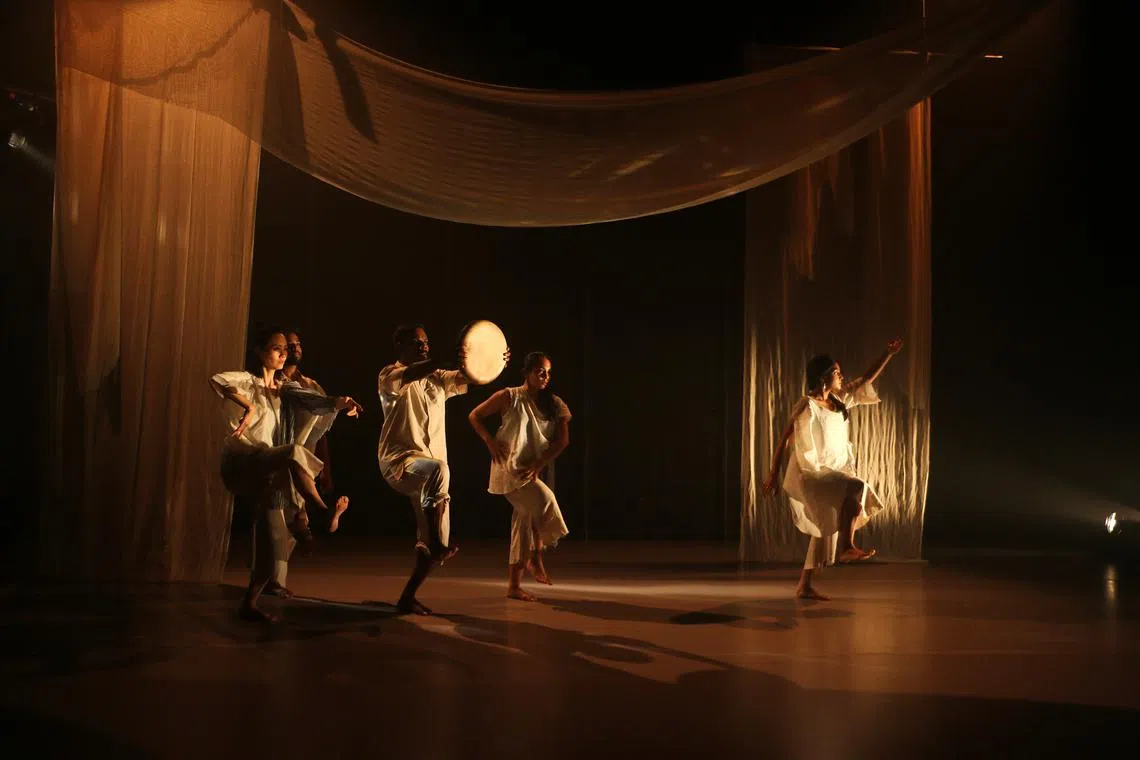 Chowk's Migration Of Form, choreographed by artistic director Raka Maitra, is on at the Drama Centre Black Box from March 6 to 8. 