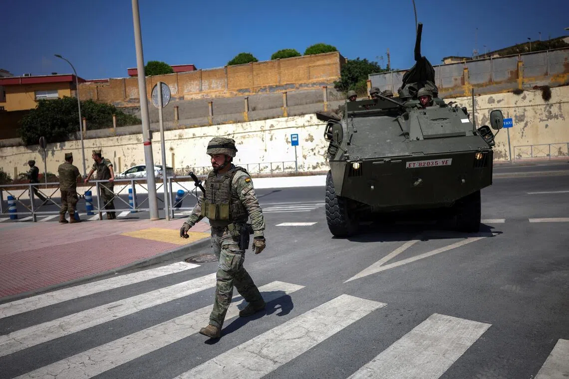 Four migrants arrested in Spain’s Ceuta enclave for throwing stones at soldiers