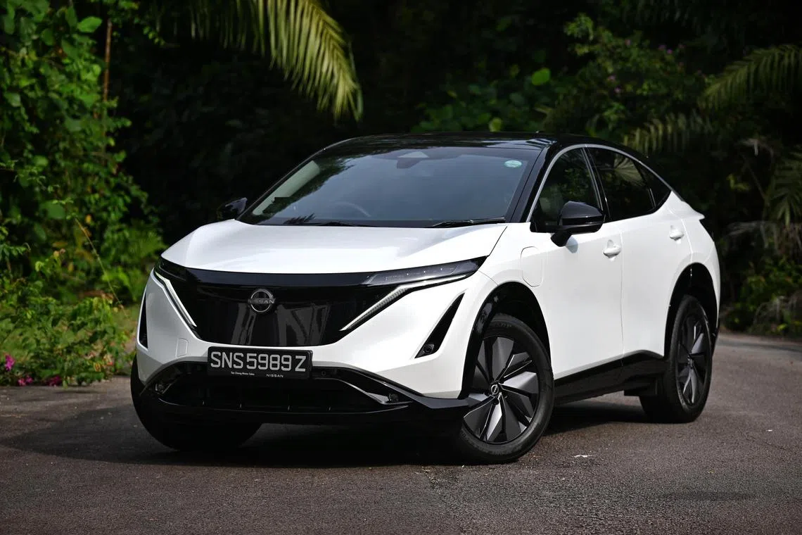Nissan Ariya electric crossover photographed on September 6, 2024.