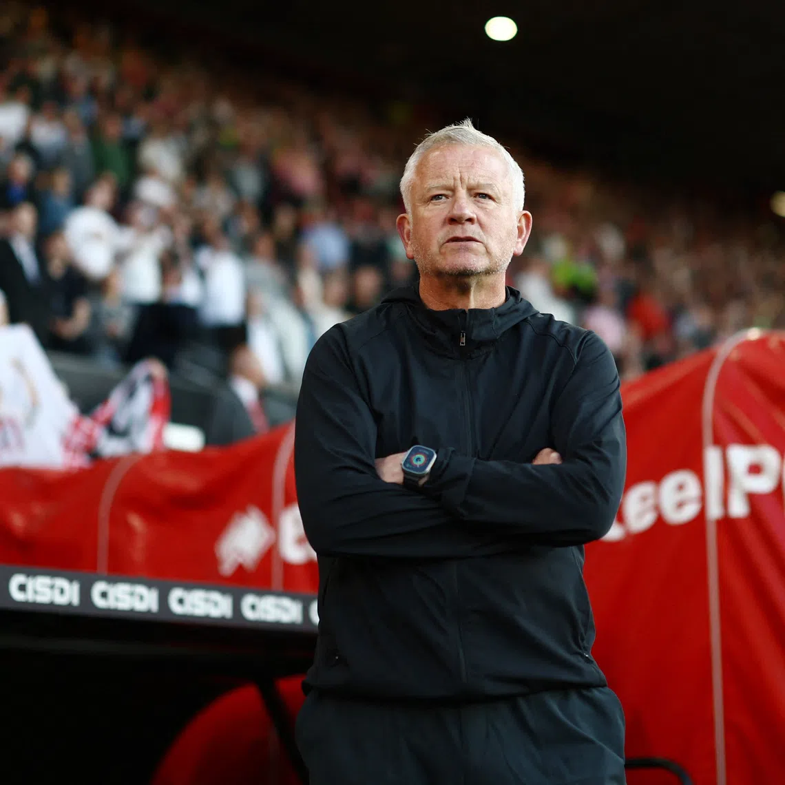 Sheffield United manager Chris Wilder during the Championship match between Sheffield United and Bristol City on May 12, 2025. 