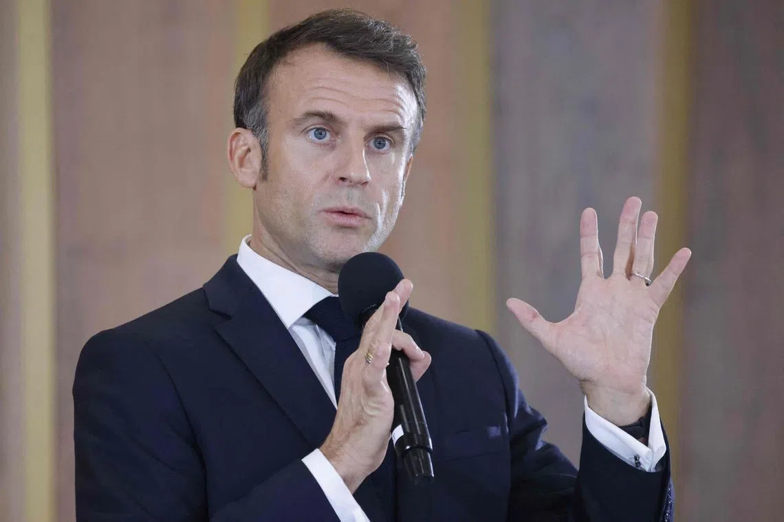 Civilians in Gaza “have nothing to do with the terrorist attacks”, French President Emmanuel Macron said.