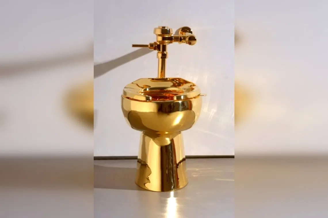 Sotheby’s announced that it would offer a toilet made from 18-karat gold by artist Maurizio Cattelan for auction.