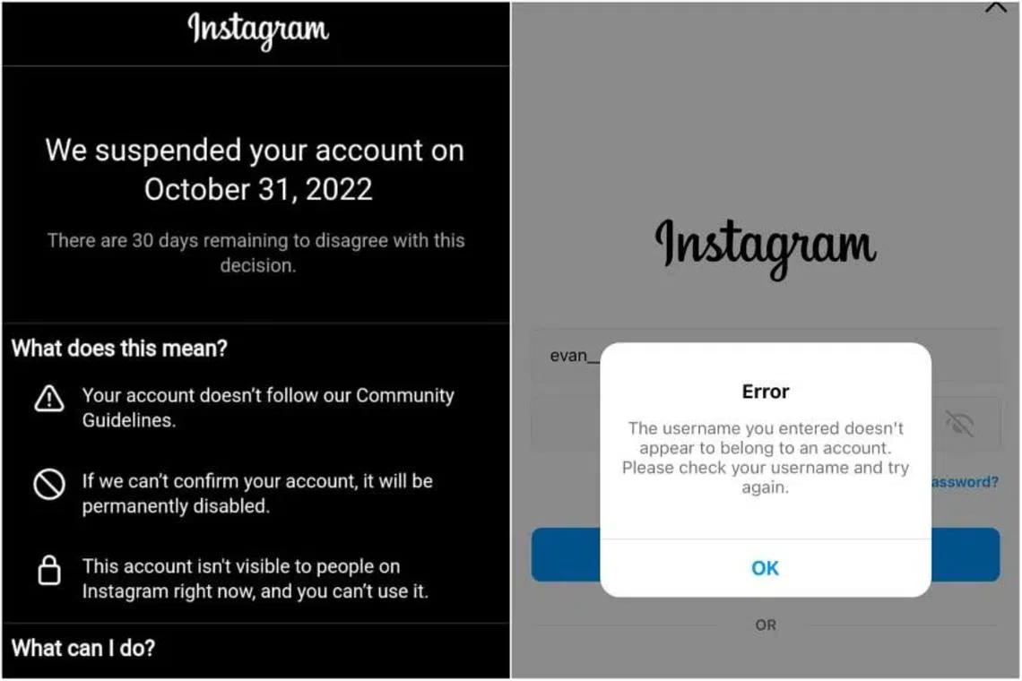 A spokesperson for Instagram did not comment on suspension of accounts. 
