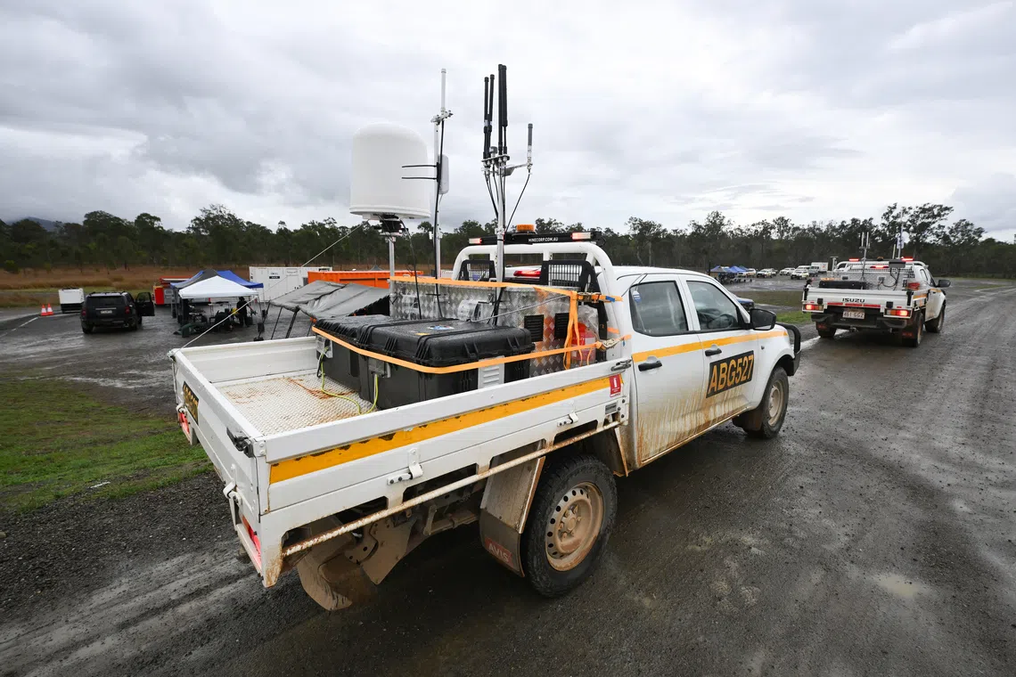 SAF’s mobile Counter-Unmanned Aerial System (C-UAS) at the Urban Operations Training Facility (UOTF) in the Shoalwater Bay Training Area in Queensland, Australia on Oct 23.
