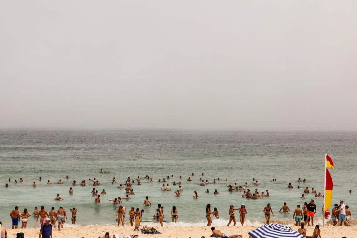 Northern Beaches Council said it was working on safely removing the matter. 