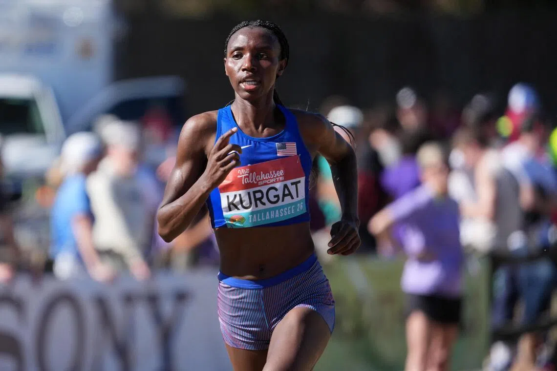 US athlete Ednah Kurgat, along with Jess McClain and Emma Grace Hurley, will compete for ranking points in the World Road Running Championships.