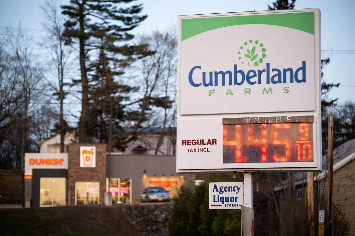 Higher gasoline prices in the US have weighed on household finances and purchasing power, a University of Michigan survey showed.