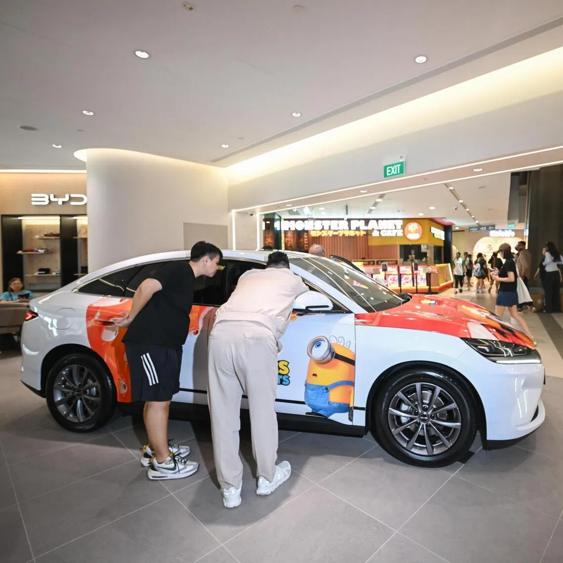 BYD’s new showroom at Tampines 1 is its 11th outlet in Singapore.