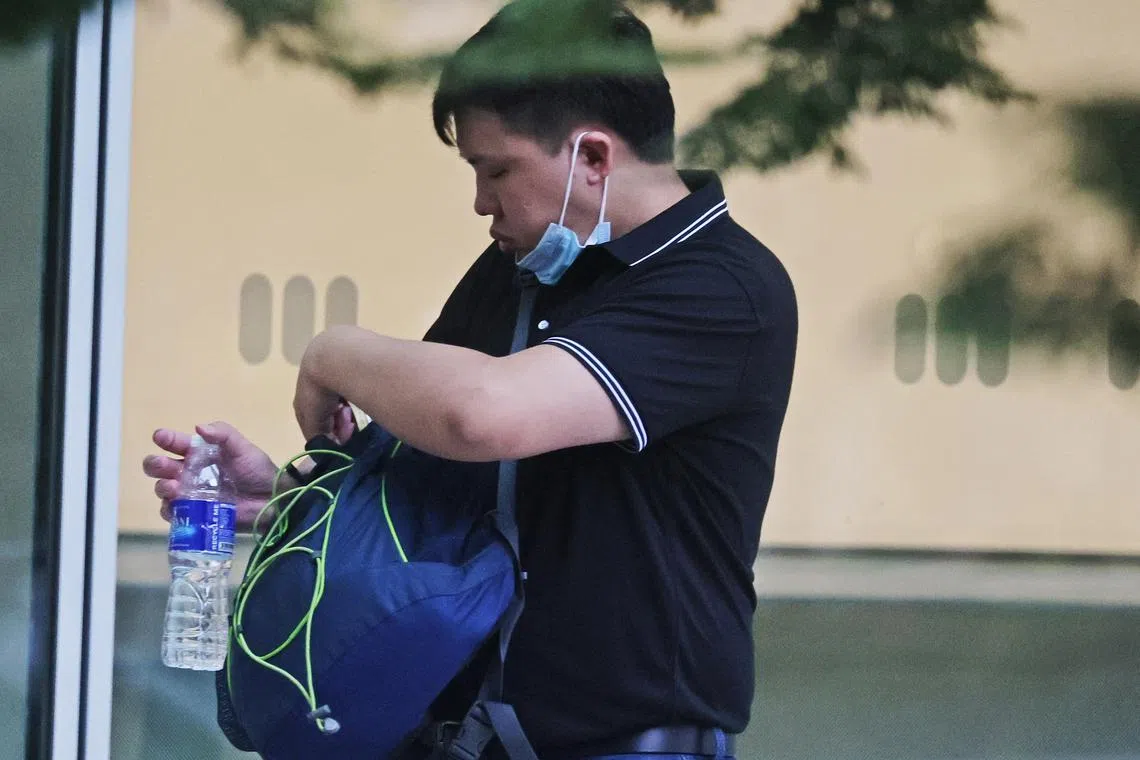 ID confirmed by Photog Kekvin Chng and Denise Shin Min//

Chen Zelin arriving at State Courts on Apr 16, 2024//

6. Chen Zelin: He duped multiple sex workers into having sex with him for
 free after pretending to be an agent in the sex industry. 

Pleading guilty at 930am in 13A