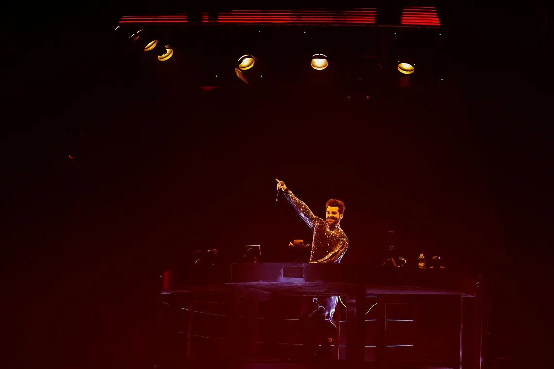 FILE PHOTO: DJ Alok performs during the celebrations of the 64th anniversary of Brasilia, at the Esplanade of Ministries in Brasilia, Brazil, April 21, 2024. REUTERS/Ueslei Marcelino/File Photo