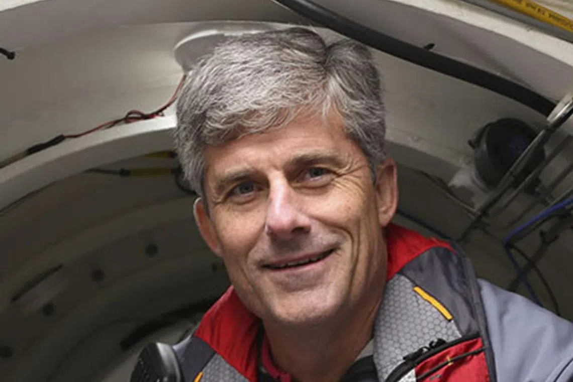 Mr Stockton Rush is married to a great-great-granddaughter of two first-class passengers on the Titanic’s maiden voyage.