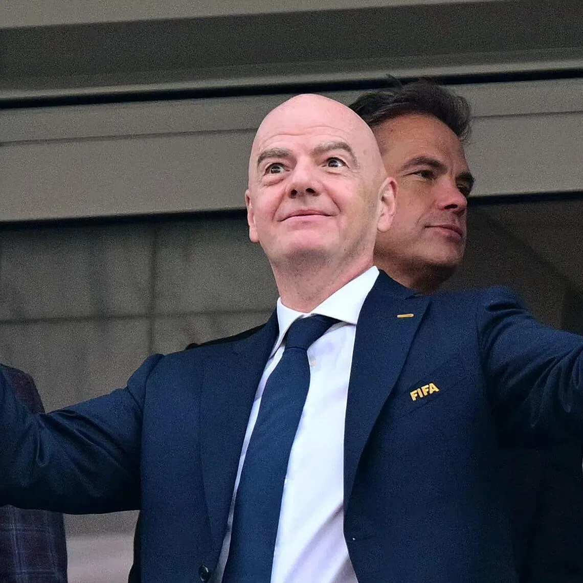FIFA president Gianni Infantino during the 2026 World Cup match between USA and Paraguay at the Los Angeles Stadium in Inglewood, California, on June 12.