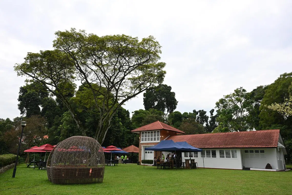 ST20231122-202345233844-Lim Yaohui-Chin Soo Fang-sflky22/

Exterior of Changi Cottage on Nov 22, 2023. 

In commemoration of the 100th birth anniversary of the late Mr Lee Kuan Yew (LKY100), the Civil Service Club (CSC) and National Library Board (NLB) unveiled a Node at the Changi Cottage where Mr Lee stayed and worked in after Singapore's independence from Malaysia in 1965.

Changi Cottage at 26 Netheravon Road holds historical significance. Built in 1951, the cottage was one of the thinking spaces of Mr Lee, a place that inspired ideas and important decisions that contributed to SingaporeÕs success story today. 

(ST PHOTO: LIM YAOHUI)