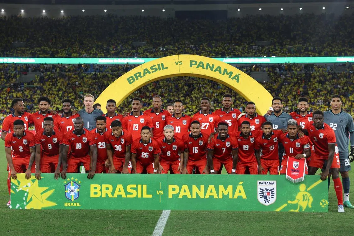 Soccer Football - International Friendly - Brazil v Panama - Estadio Maracana, Rio de Janeiro, Brazil - May 31, 2026 Panama players pose for a team group photo before the match REUTERS/Pilar Olivares